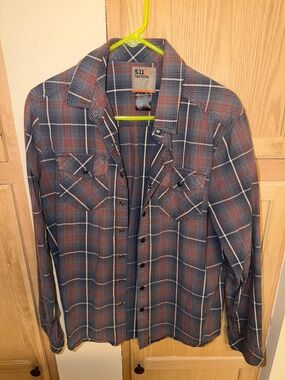 5.11 Tactical Men's Plaid Button-Down Shirt